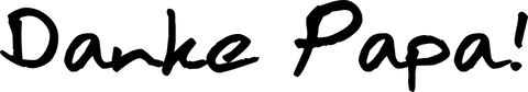 Danke papa graphic design on transparent background