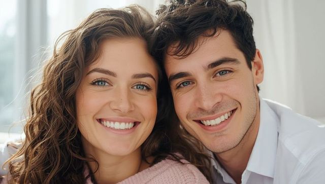 Happy Couple Sharing Tender Moment