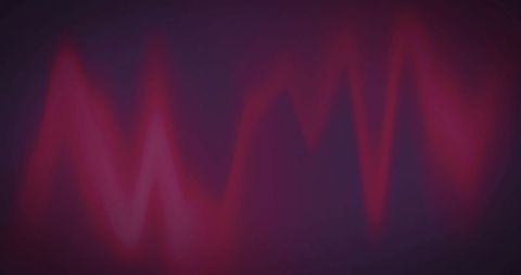 Abstract pink wavy shapes on dark blue background