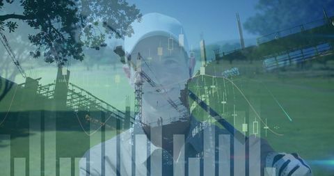 Industrial Supervisor Analyzing Real-Time Data Technology