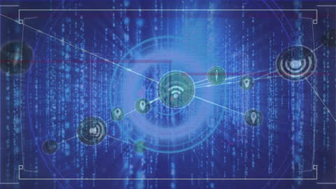 Digital Network Connections in a High-Tech Virtual Space