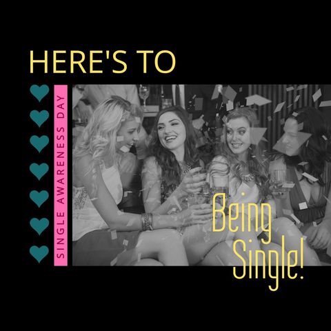 single friends celebrating single awareness day at party - Download Free Stock Templates Pikwizard.com