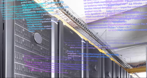 Digital Data Overlaid on Computer Servers in a Modern Data Center