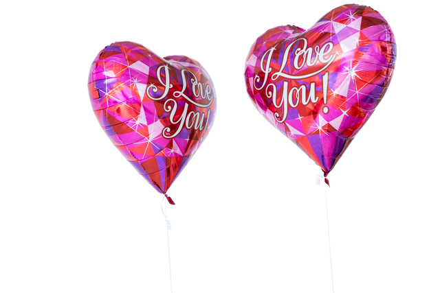 Heart Balloons with I Love You, Transparent-Background Illustration - Download Free Stock Videos Pikwizard.com