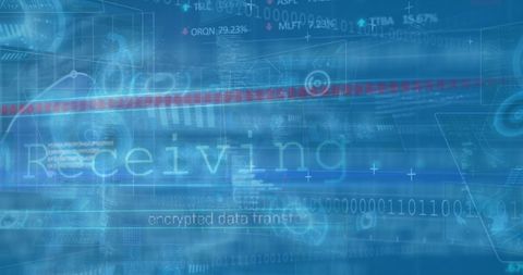 digital data streams and virtual interface display - Download Free Stock Images Pikwizard.com