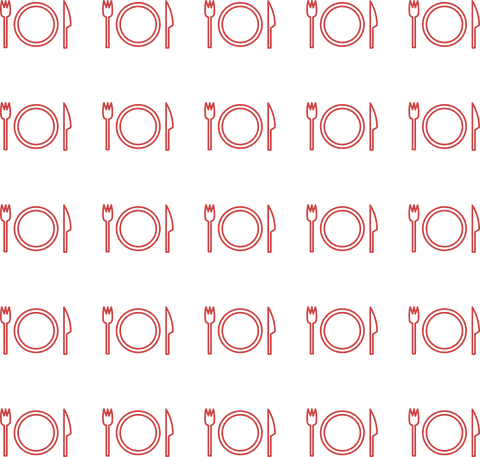 seamless red tableware pattern on transparent background - Download Free Stock Videos Pikwizard.com
