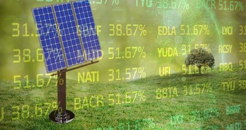 Innovative Green Energy Investment with Solar Panels and Market Data
