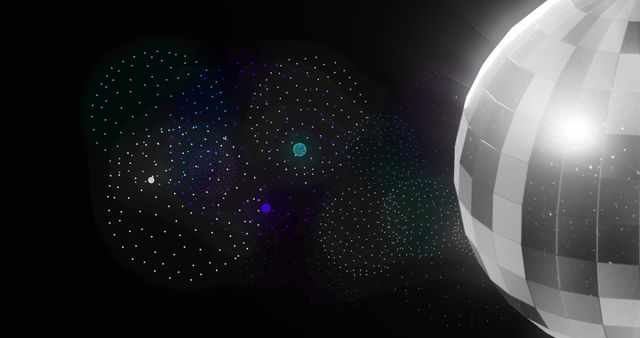 Shimmering Disco Ball with Elegant Light Effects for Celebrations - Download Free Stock Images Pikwizard.com