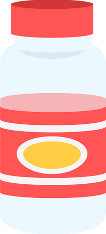 flat design transparent jar with pink liquid red lid - Download Free Stock Videos Pikwizard.com