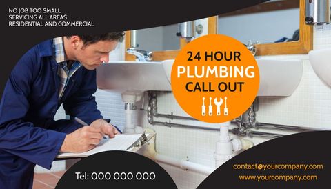 Professional Plumber Assessing Urgent Repairs with Tools and Efficiency - Download Free Stock Templates Pikwizard.com