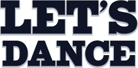 vector text saying 'let's dance' in bold on a transparent background. ideal for party invitations, event promotions, and fun themed graphics design elements.
