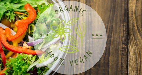 Fresh Organic Vegan Salad Bowls for Healthy Lifestyle