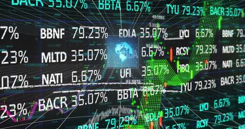 Digital Stock Market Display Showing Global Financial Metrics - Download Free Stock Images Pikwizard.com
