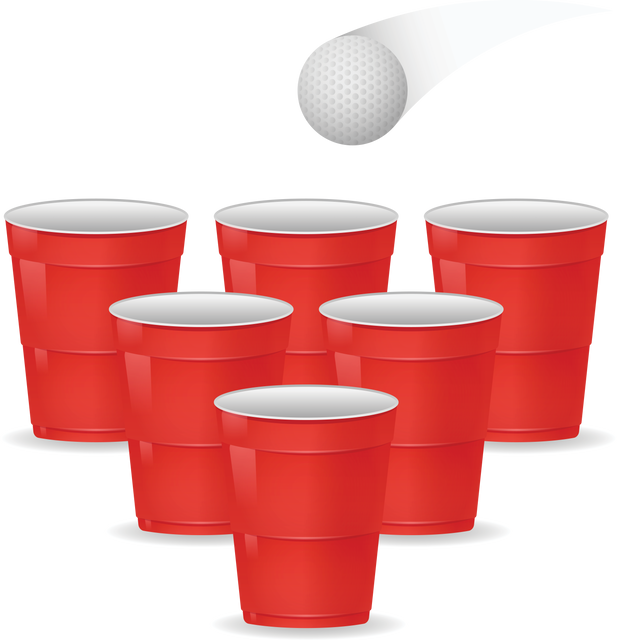 Red Cups and Table Tennis Ball on Transparent Background - Download Free Stock Videos Pikwizard.com