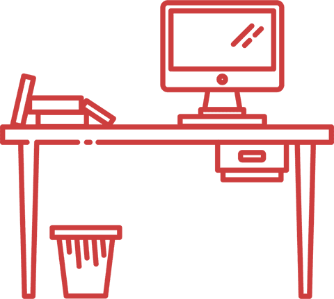 minimalistic office desk setup on transparent background - Download Free Stock Videos Pikwizard.com