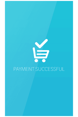 transparent payment successful app trolley icon on turquoise - Download Free Stock Videos Pikwizard.com