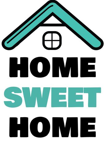Home Sweet Home with Cozy House Graphic - Download Free Stock Templates Pikwizard.com