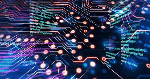 Artificial Intelligence Data Flow Circuit Concept - Download Free Stock Images Pikwizard.com