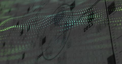 Futuristic Digital Dashboard with Graphs and Data Visualization