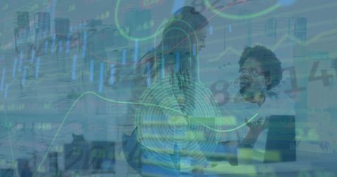 Cybersecurity Business Collaboration and Data Processing - Download Free Stock Images Pikwizard.com