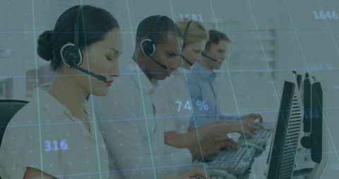 Focused Call Center Agents with Digital Overlay