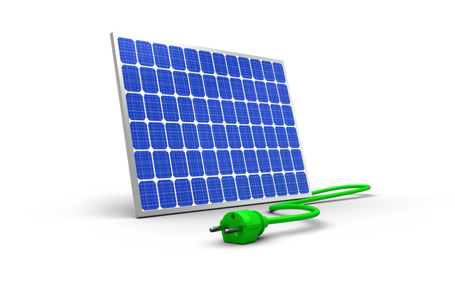 3D Transparent Solar Panel with Green Power Cable Energizing - Download Free Stock Videos Pikwizard.com