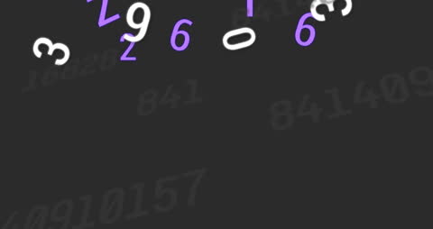 Abstract Digital Data Processing on Gray Background