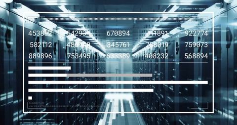Cutting-Edge Digital Data Processing in Server Room - Download Free Stock Images Pikwizard.com