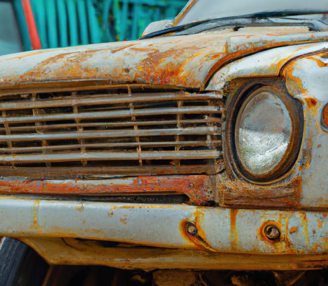 Close up of junk car created using generative ai technology - Download Free Stock Photos Pikwizard.com