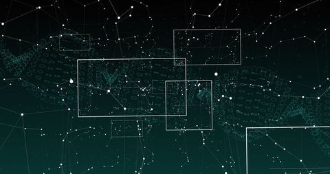 Abstract Digital Network with Interconnected Nodes - Download Free Stock Images Pikwizard.com