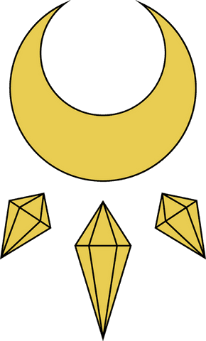 transparent gold crescent moon with geometric prisms - Download Free Stock Videos Pikwizard.com