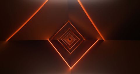 dynamic orange geometric tunnel on dark background - Download Free Stock Images Pikwizard.com
