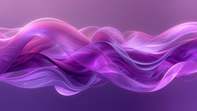 Futuristic Digital Waves in Lavender and Magenta