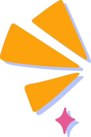 dynamic geometric burst with orange wedges and pink spark on transparent - Download Free Stock Videos Pikwizard.com