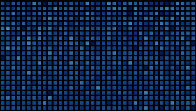 Symmetrical blue grid background