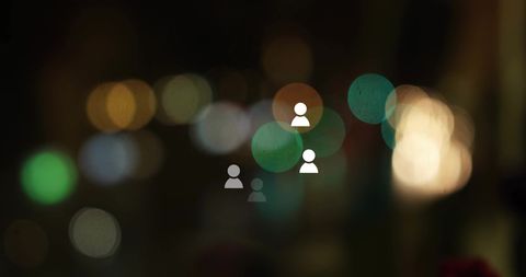 Social Media Icons on Blurred Colorful Lights - Download Free Stock Images Pikwizard.com