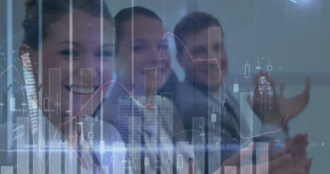 Business People Analyzing Financial Data and Statistics