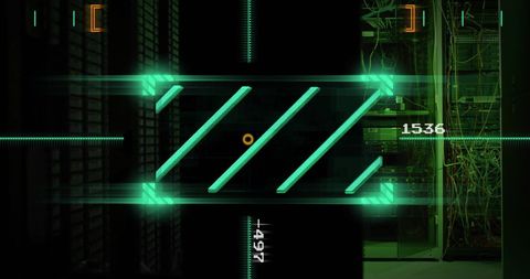 Futuristic Green Loading Bar in Data Center - Download Free Stock Images Pikwizard.com