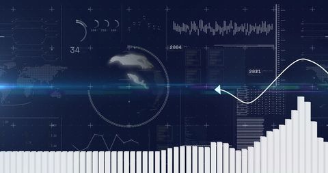 Global Financial Data Visualization with Charts and Graphs - Download Free Stock Images Pikwizard.com