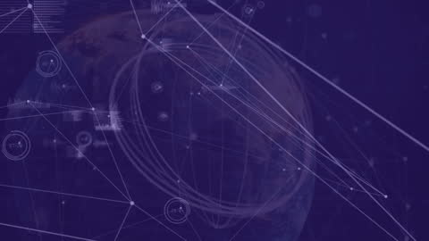 Global Networking Connections on Spinning Earth with Digital Interface