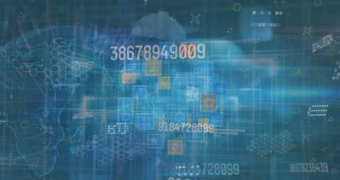 Digital Financial Data Representation with Global Network Concept