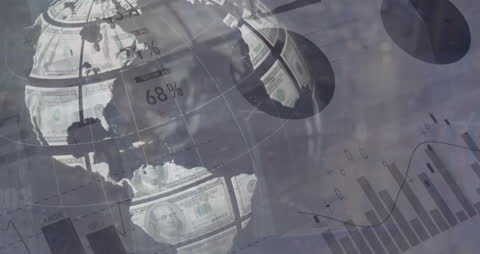 Global Business Fintech with Digital Data Overlay