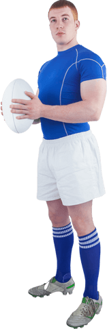 Rugby Player Holding Ball in Sports Uniform on Transparent Background - Download Free Stock Videos Pikwizard.com
