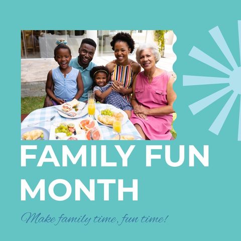 Joyful Three Generation Family Celebrating Family Fun Month Outdoors - Download Free Stock Templates Pikwizard.com