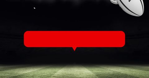 Iconic Media Graphics Over Rugby Match