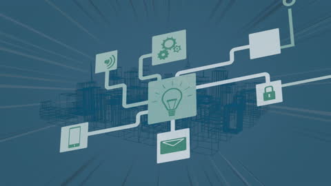 Digital Network Interface Over Virtual Cityscape