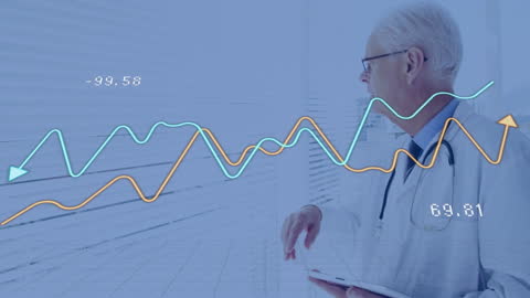 Healthcare Professional Analyzing Data Chart in Office