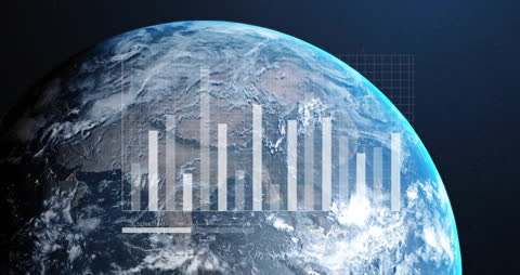 Digital Data Analytics Overlay on Earth from Space