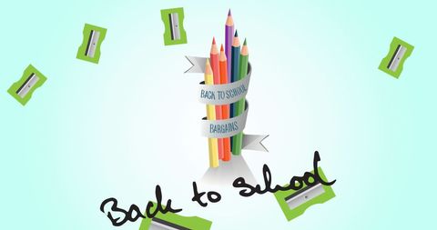 Back to School Bargains Featuring Stationery Supplies - Download Free Stock Images Pikwizard.com