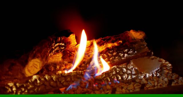 Cozy Warmth of Burning Wood Logs in Fireplace - Download Free Stock Images Pikwizard.com